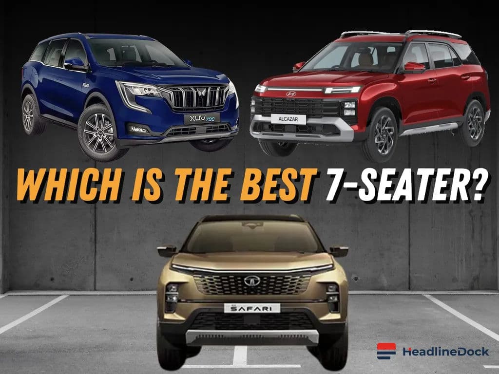 Top 7-Seater SUVs: Hyundai Alcazar vs Mahindra XUV700 in ₹14-15 Lakh Budget