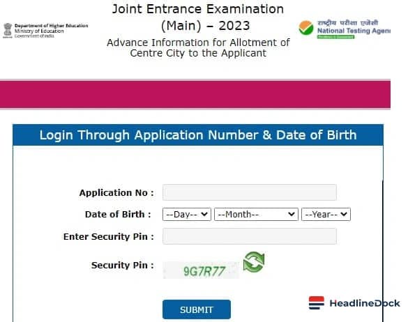 JEE Main 2026 Exam City Slip Released Soon on NTA Website