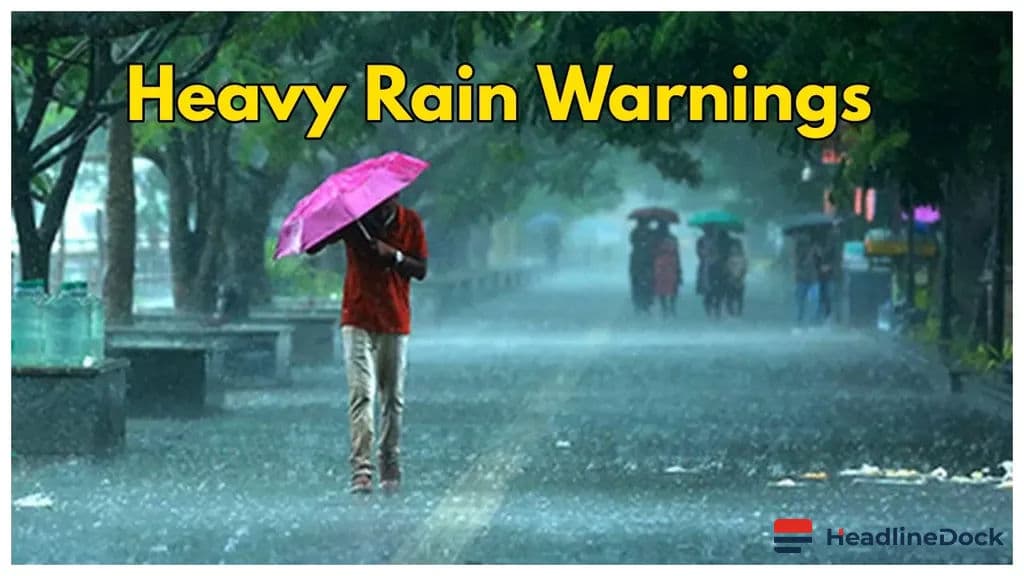 Monsoon Alerts: Up to 55kmh Winds and Upcoming Storms Impact Seven Northern States