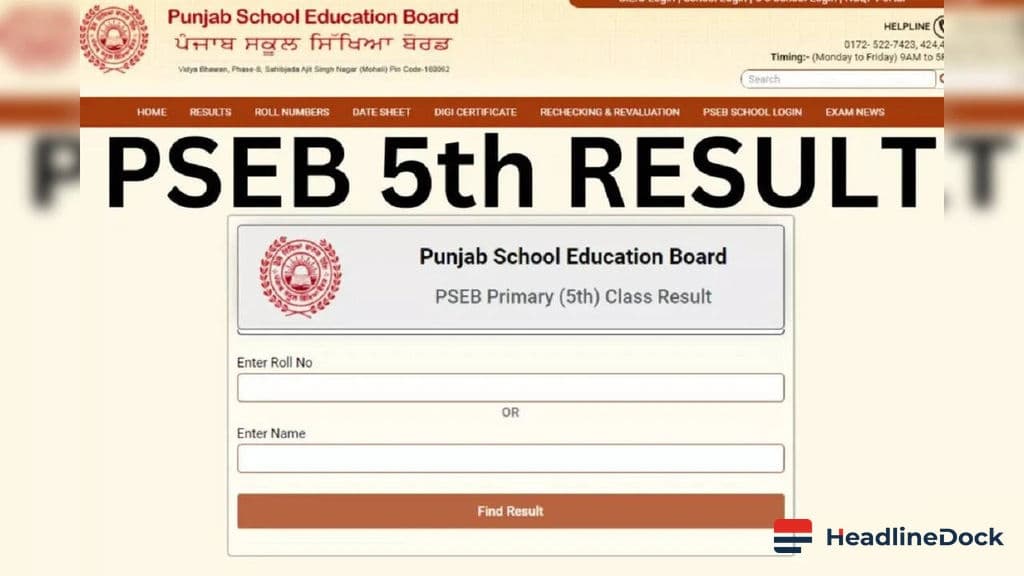 Punjab Board 8th Class Result 2026: Stay Tuned for Live Updates on pseb.ac.in