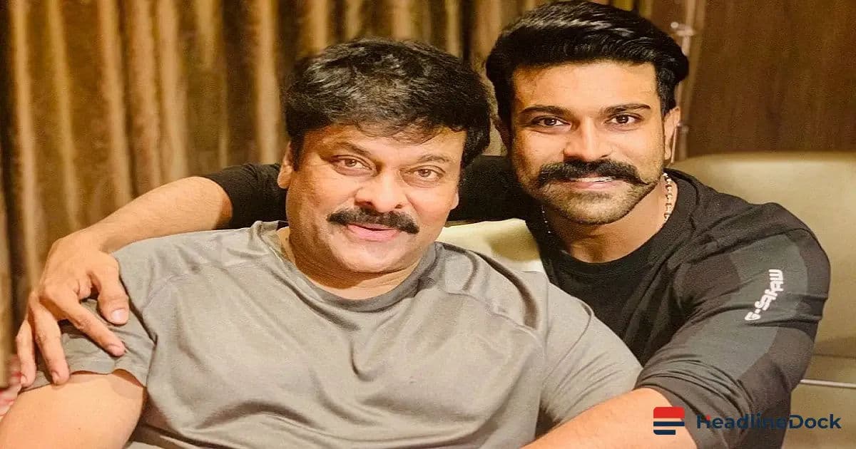 Ram Charan Surprises Chiranjeevi on the ChiruBobby2 Set for Father's Day