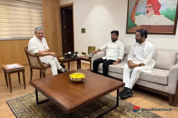 Revanth Reddy Holds Productive Meetings to Accelerate Hyderabad Metro Expansion Plans