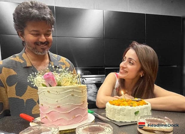 Trisha Shares Candid Birthday Photo With Tamil Nadu Chief Minister Vijay