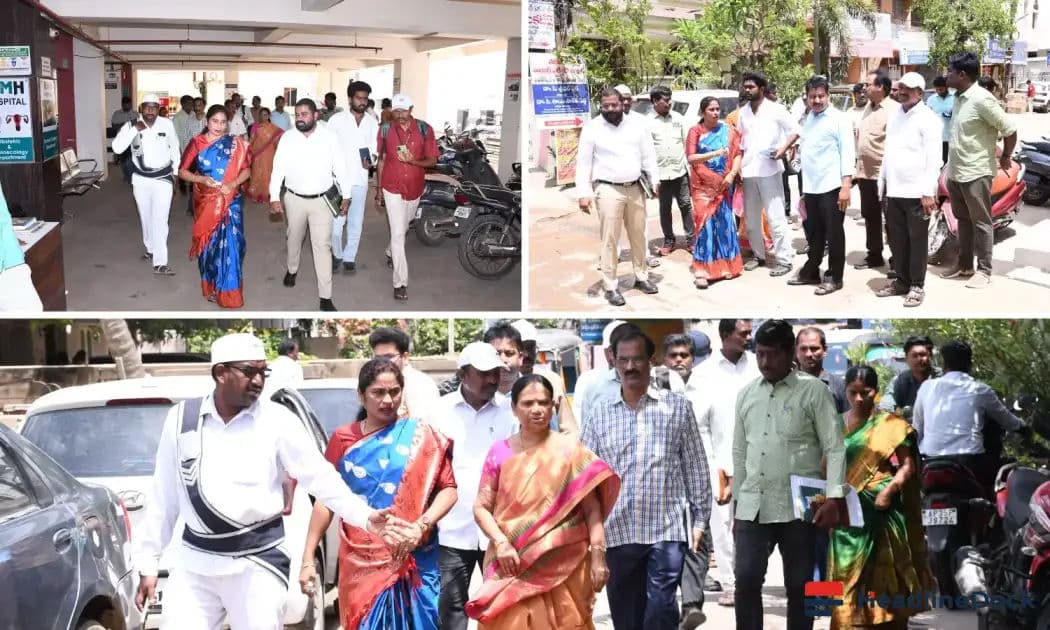 Nellore Mayor Targets Sanitation Violations at Bustling Hospital Hub in Pogathota