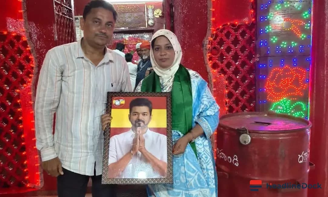 TVK MLA Offers Prayers at Barashaheed Dargah Ahead of Rottela Panduga