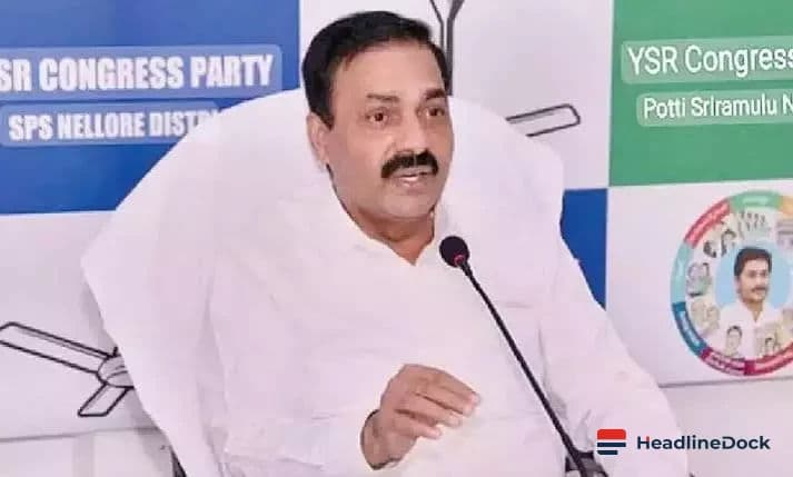 Kakani Govardhan Reddy Challenges Coalition Government Over Alleged False Cases in Nellore