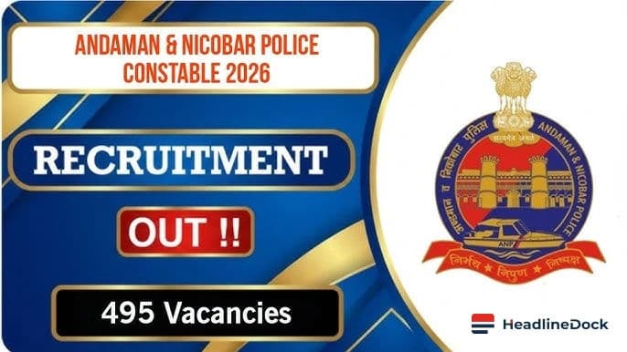 Andaman Nicobar Police Recruitment 2026: Official Notification and Application Details Released