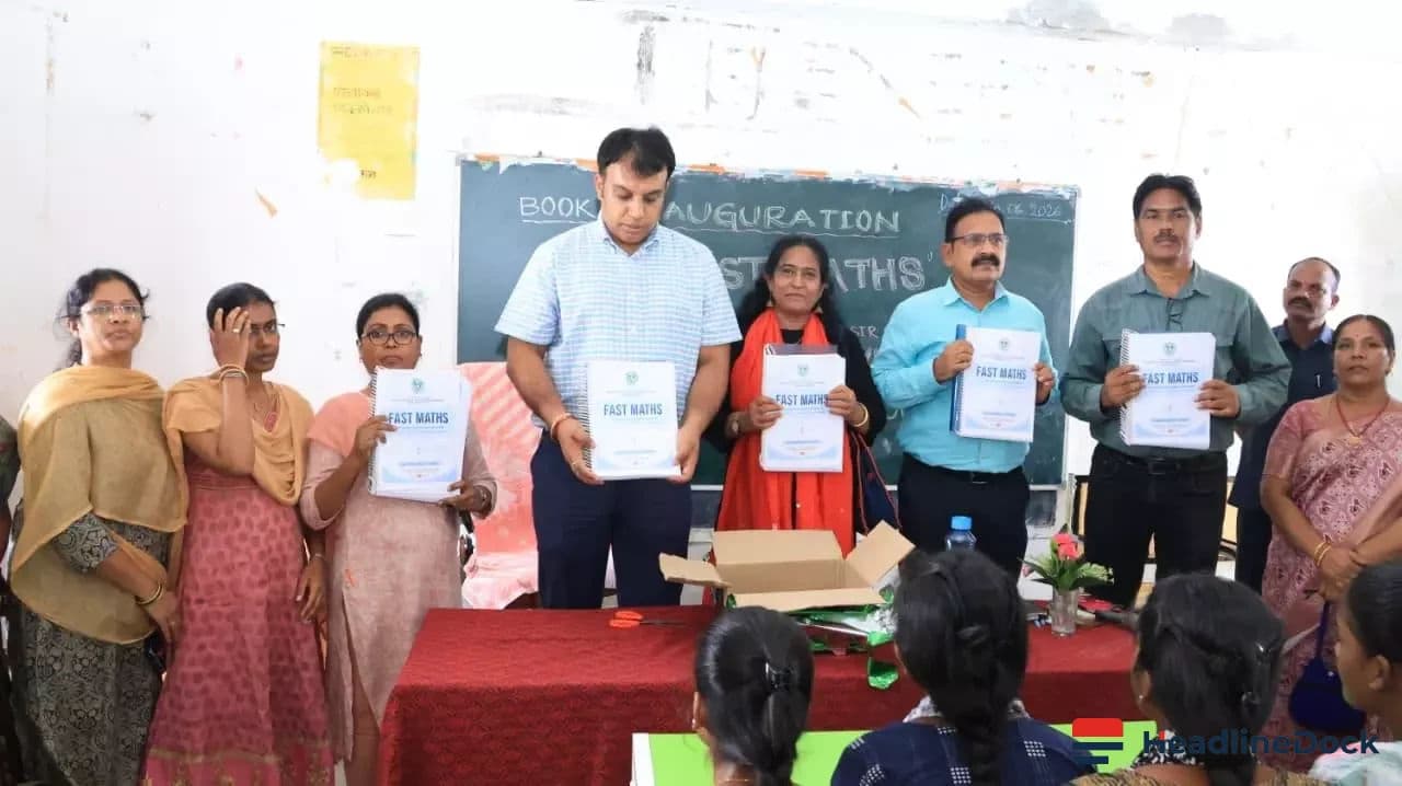 Jangaon Collector Launches Fast Maths Book to Simplify Learning for Students