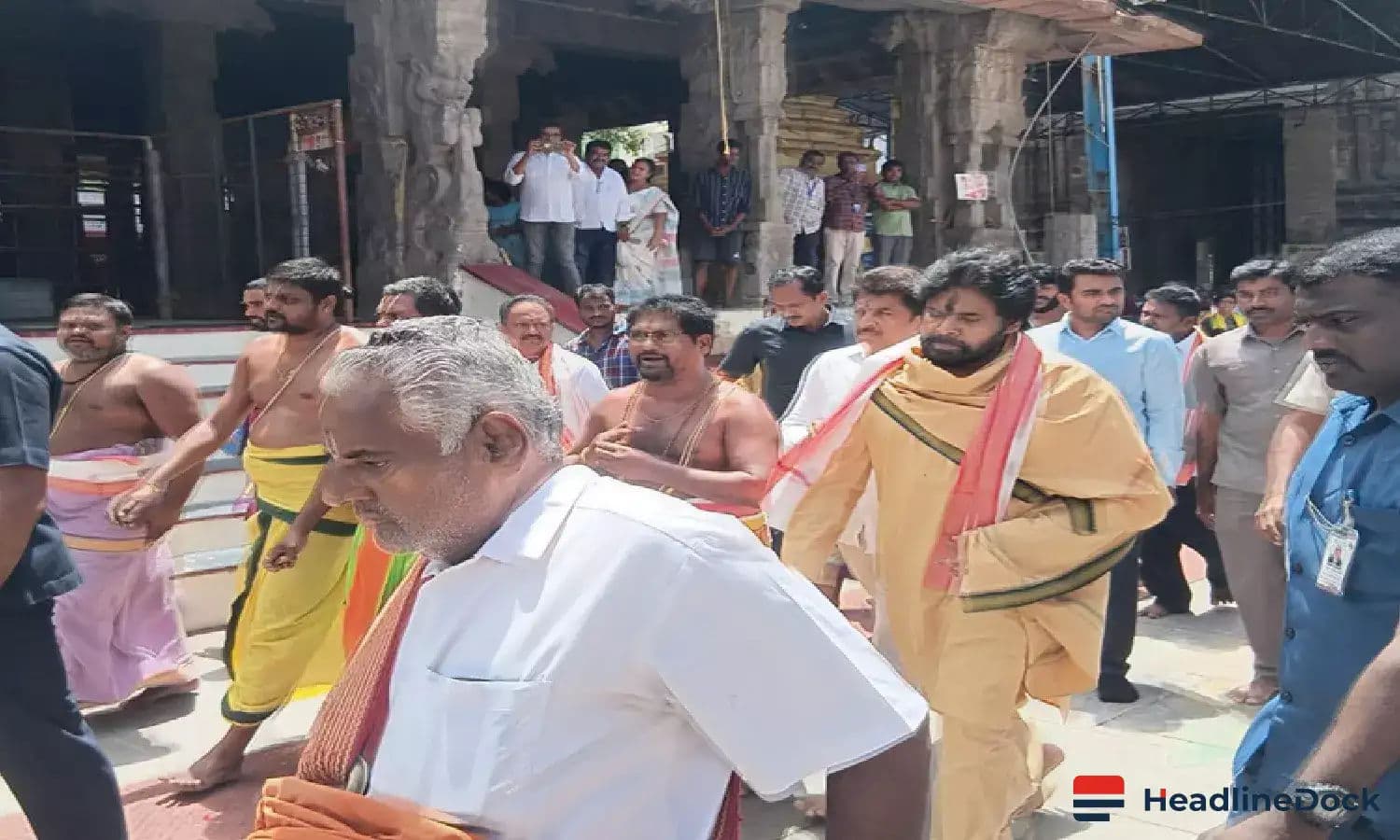 Andhra Pradesh Deputy CM K Pawan Kalyan Begins Annual Deeksha at Mangalagiri