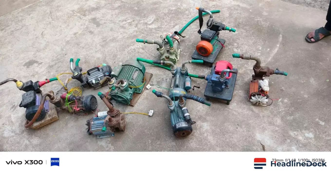HMWSSB Seizes 11 Illegal Water Motors in Hyderabad Vigilance Drive