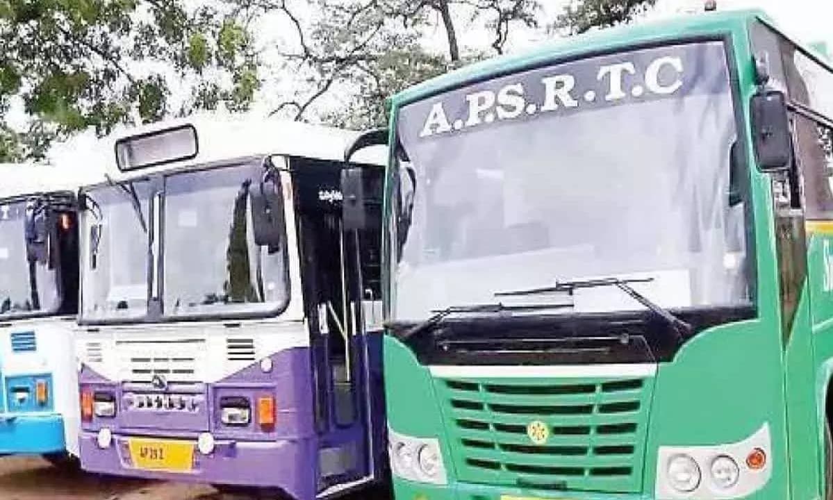 APSRTC Unions Launch Second Phase of Protests Against Electric Bus Privatisation
