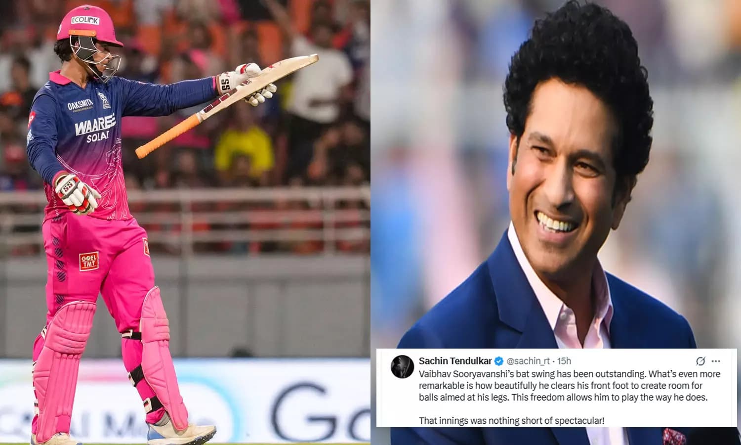 Sooryavanshi's Unbelievable Bat Swing Shocks Cricket World