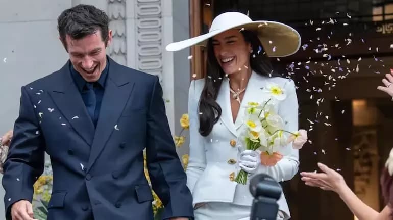 Pop Star Dua Lipa Marries Actor Callum Turner in London