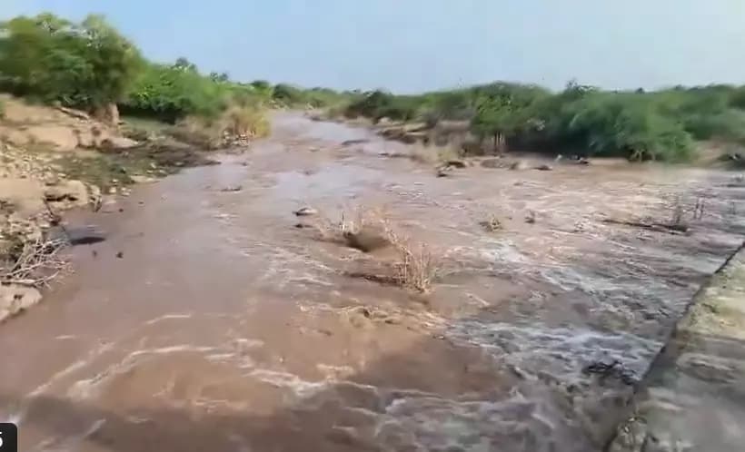 Rare Pennar River Flows Ahead of Monsoon