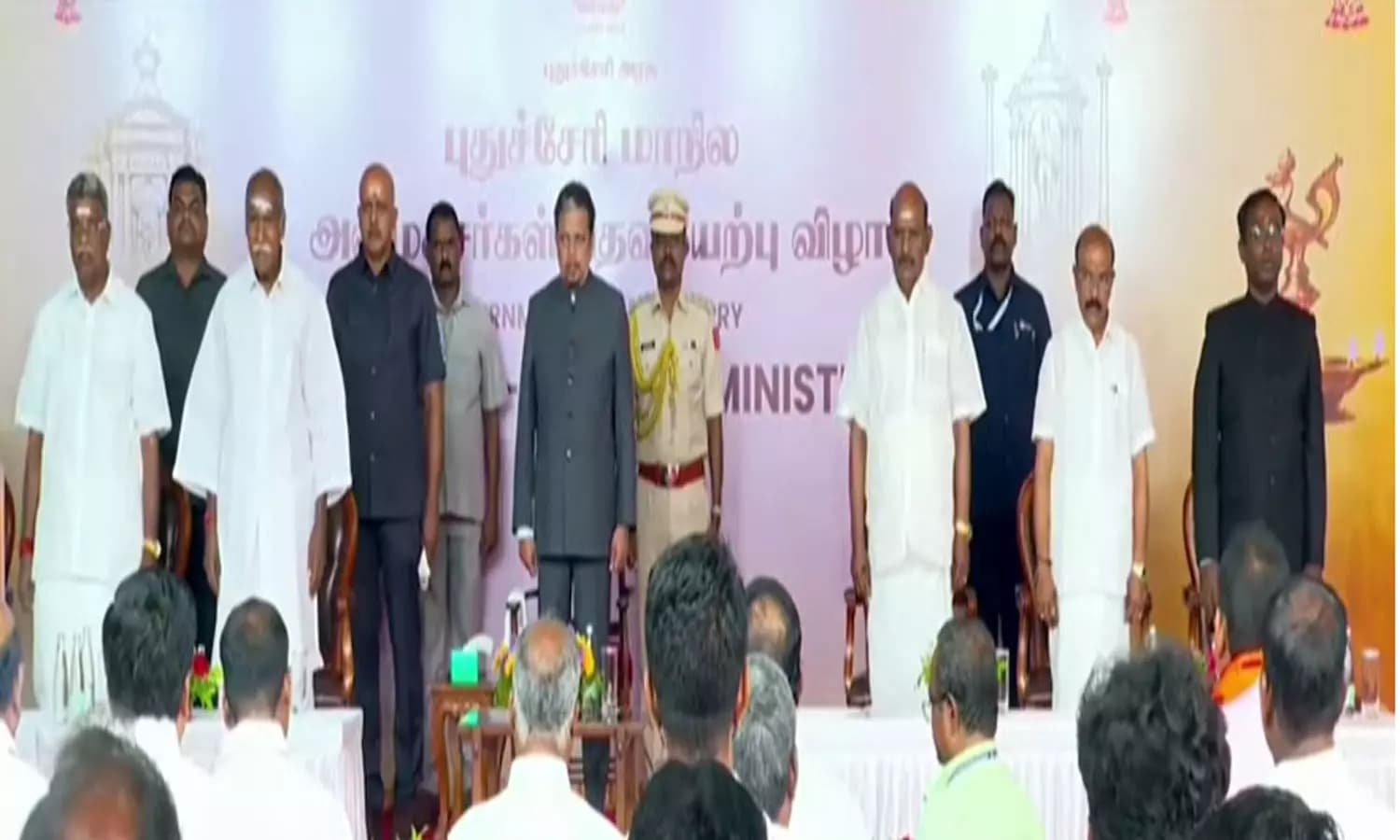 Puducherry Cabinet Expansion: Three New Ministers Formally Sworn Into Office