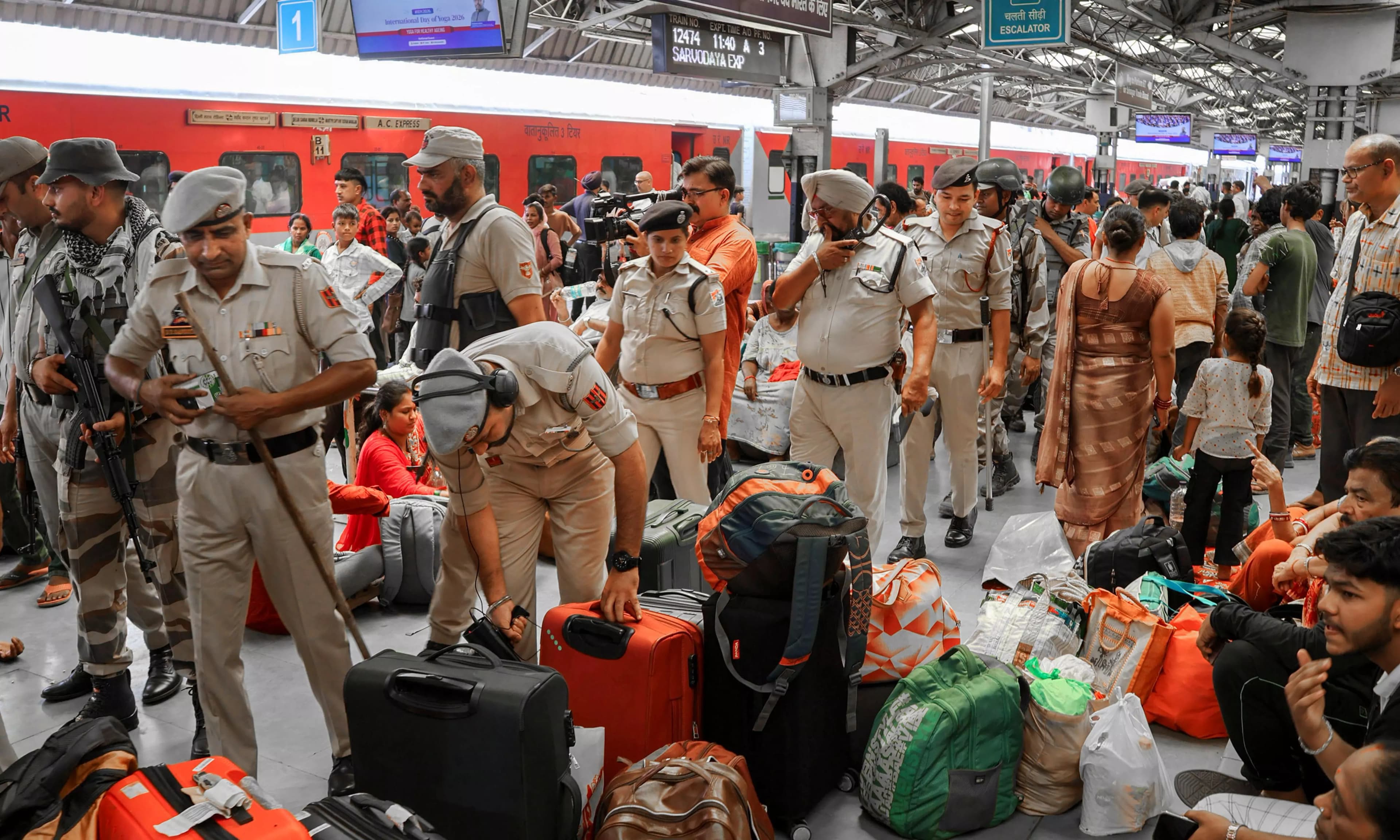 Security Sweep Conducted at Jammu Railway Station Ahead of Amarnath Yatra