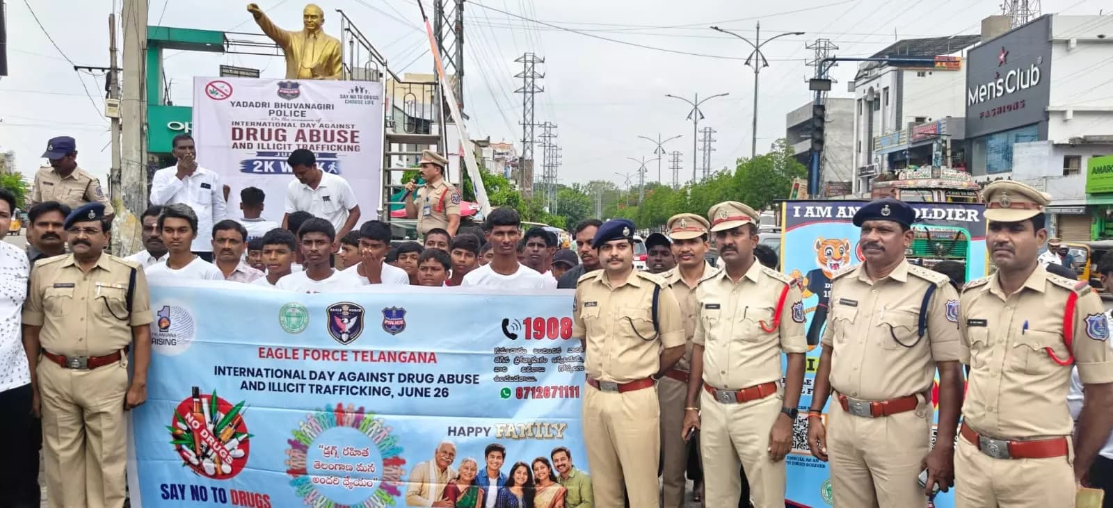 Yadadri-Bhongir SP Leads Major Drug Awareness Campaign Targeting Local Youth