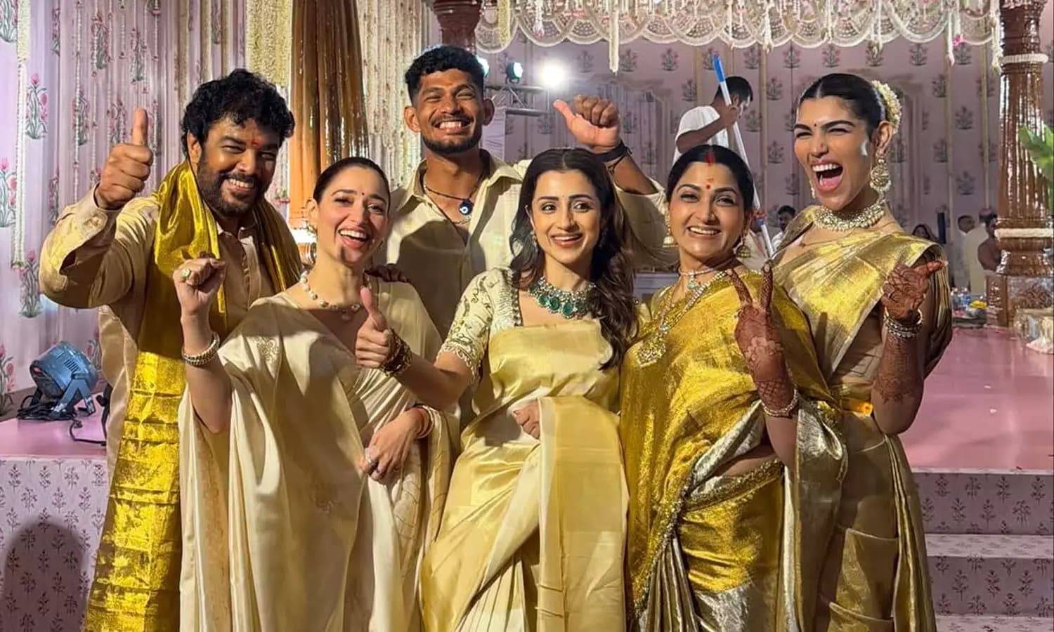Tamannaah Bhatia and Trisha Krishnan Shine as Bridesmaids at Avantika Sundar's Wedding