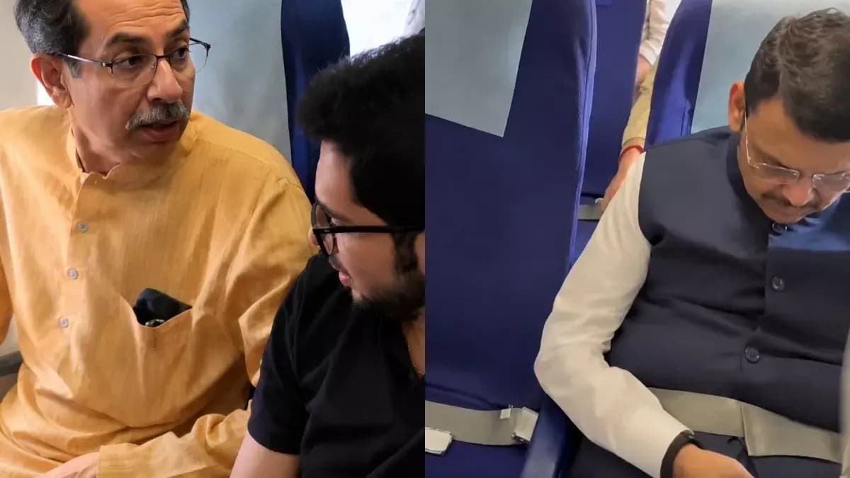 Maharashtra Political Rivals Devendra Fadnavis and Uddhav Thackeray Share Flight to Nagpur