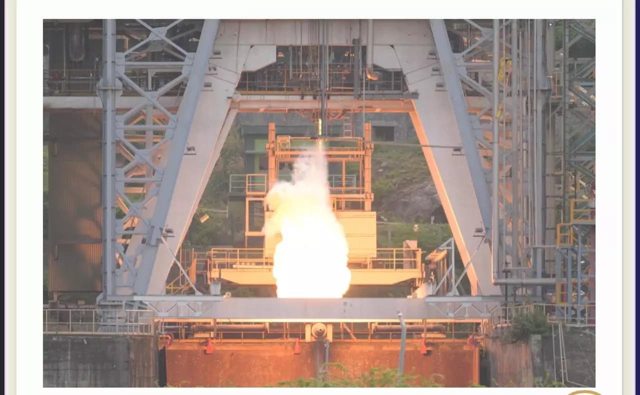 ISRO Achieves Success in High-Thrust Semi-Cryogenic Engine Hot Test Phase