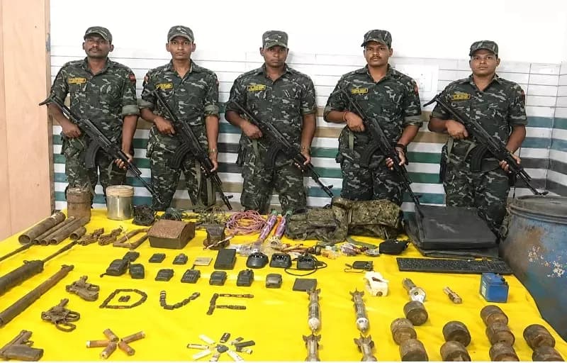 Security Forces Uncover Major Maoist Arms Cache in Odisha's Malkangiri Forests
