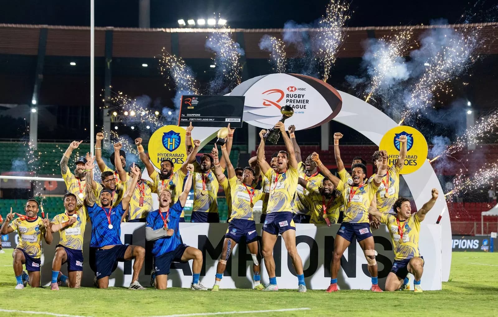 Hyderabad Heroes Clinch Rugby Premier League Season 2 Title in Dominant Fashion