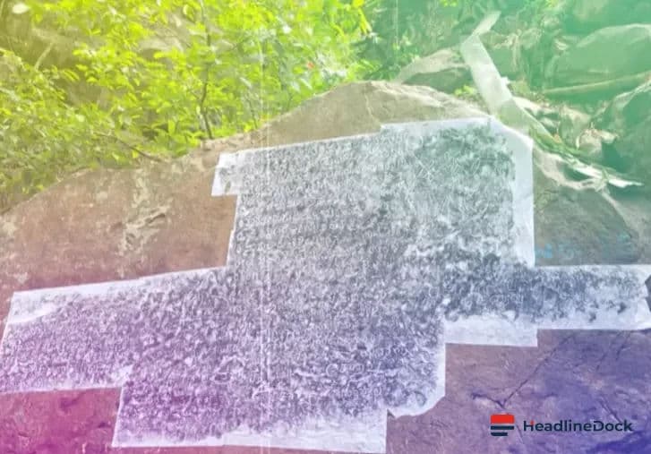 16th Century Rock Inscription of Sadasivadevaraya Found in Seshachalam Reserve Forest