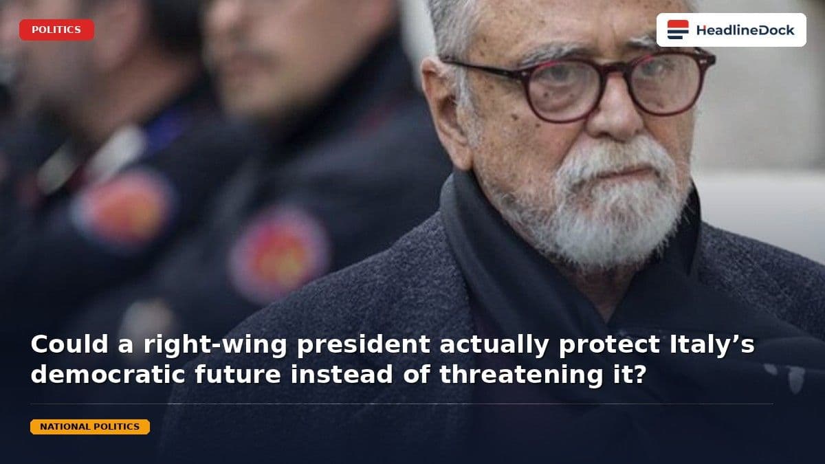 Achille Occhetto Defends Institutional Role of Center-Right Presidency in Italy