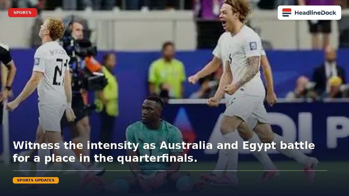 Australia Faces Egypt in Pivotal FIFA World Cup 2026 Knockout Clash