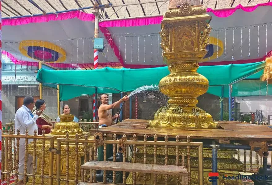 Appalayagunta Temple Completes Ritual Cleansing Ahead of Annual Brahmotsavams Festival