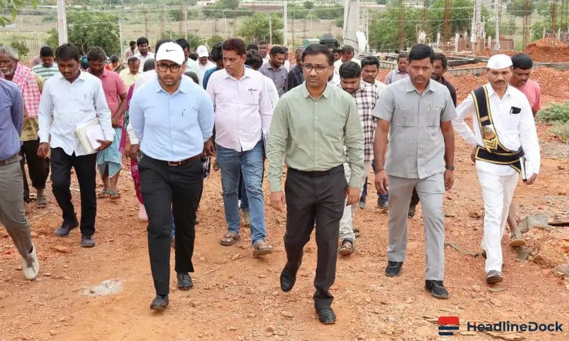 Khammam Collector Highlights Progress of Indiramma Housing Schemes for Local Families