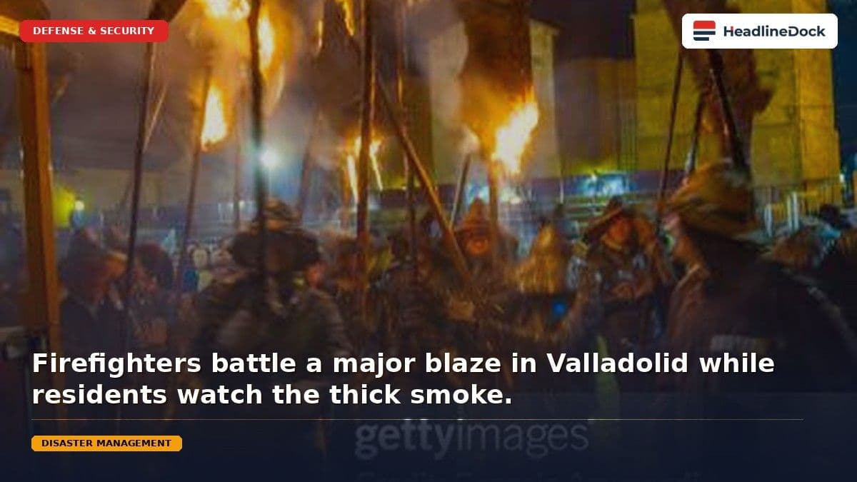 Emergency Crews Respond to Two Separate Fire Incidents in Valladolid Today