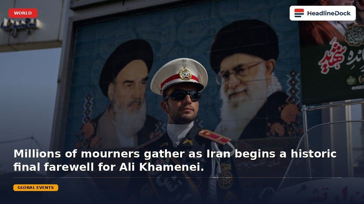 Iran Begins Massive Funeral Procession for Former Leader Ali Khamenei