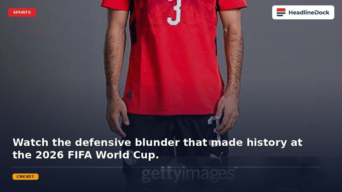 Mohamed Hany Hits Unwanted Milestone as FIFA World Cup Own Goals Surge