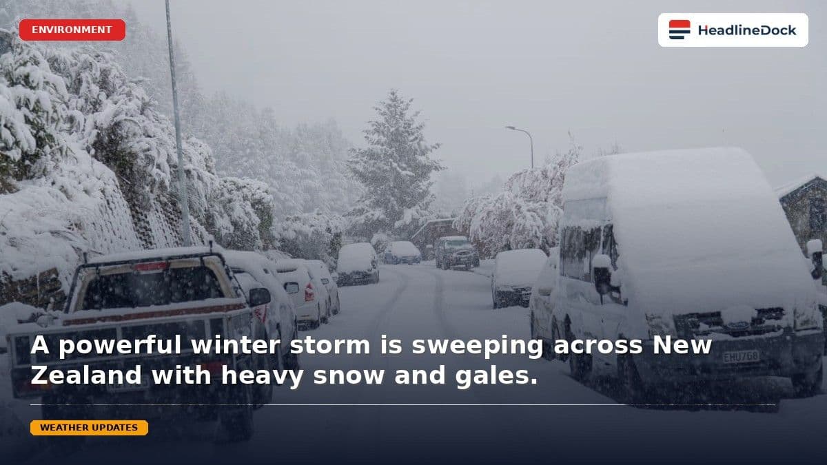 New Zealand Braces for Severe Week-Long Winter Storm and Heavy Snowfall