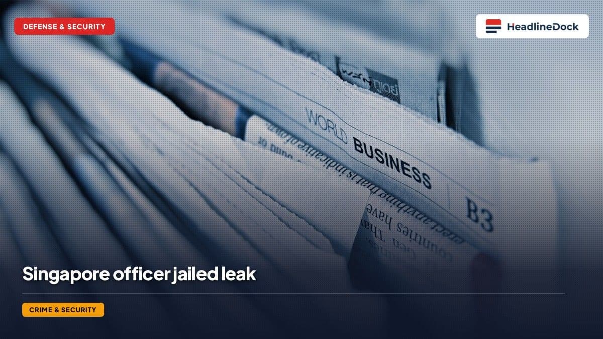 Singapore Officer Jailed for Leaking Data to Brayden Ong Ying Shan