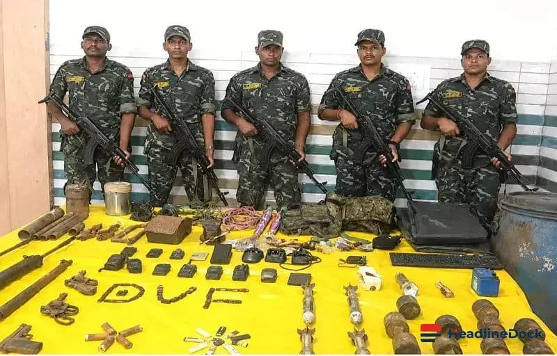 Security Forces Uncover Major Maoist Arms Cache in Odisha's Malkangiri Forests