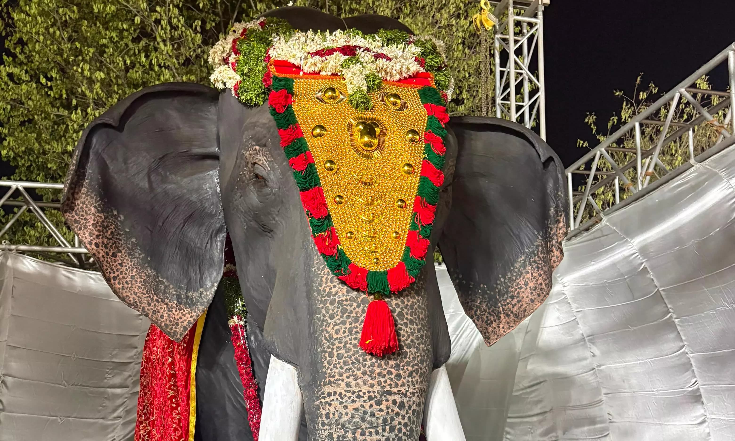 Robotic Elephant Steals The Show At Hyderabad's Vanamahotsavam Event