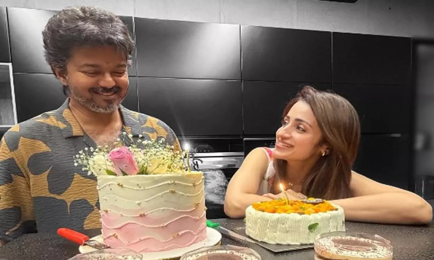 Trisha Shares Candid Birthday Photo With Tamil Nadu Chief Minister Vijay