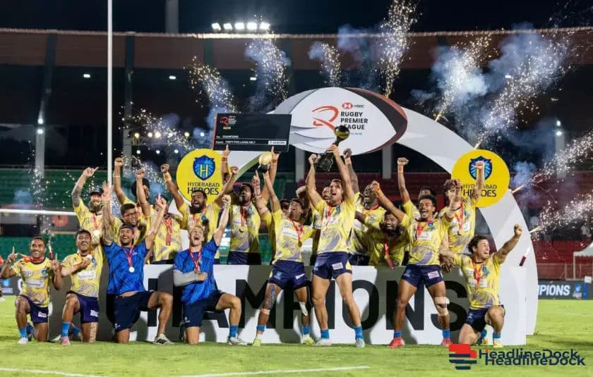 Hyderabad Heroes Clinch Rugby Premier League Season 2 Title in Dominant Fashion
