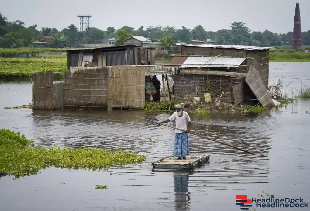 Assam Flood Situation: CM Oversees Relief as Train Services Halt in Dhemaji