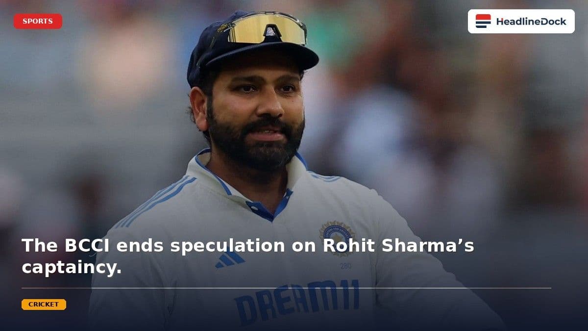 BCCI Confirms: Rohit Sharma Retirement Rumours Are False