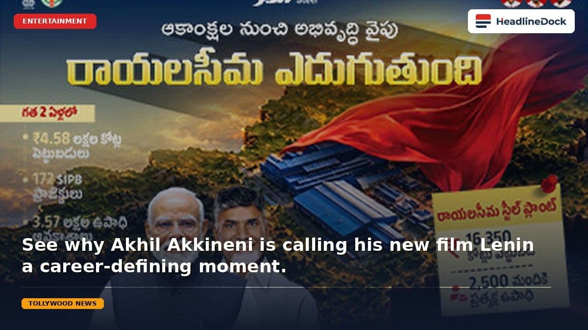 Akhil Akkineni Shares Emotional Message Ahead of Highly Anticipated Film Lenin
