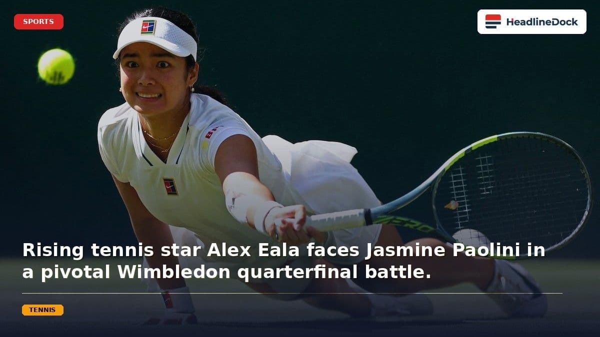 Alex Eala Faces Jasmine Paolini in Crucial Wimbledon Quarterfinal Bid