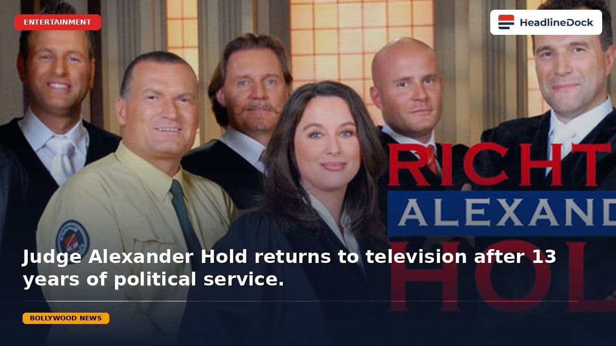 Alexander Hold Makes Official TV Comeback With Revived Courtroom Series