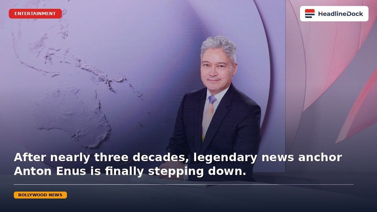 Anton Enus Announces Retirement After 27 Years at SBS World News