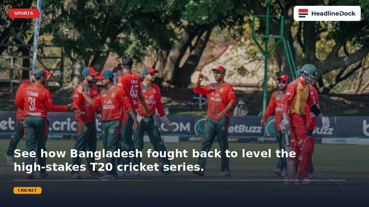 Bangladesh vs Zimbabwe T20 Series Results: Series Level After Decisive Win
