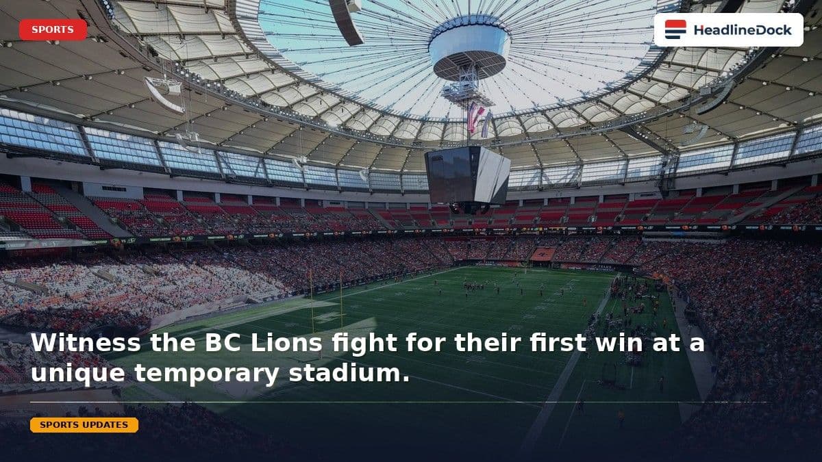 BC Lions Battle Edmonton Elks at Temporarily Expanded Stadium in Kelowna