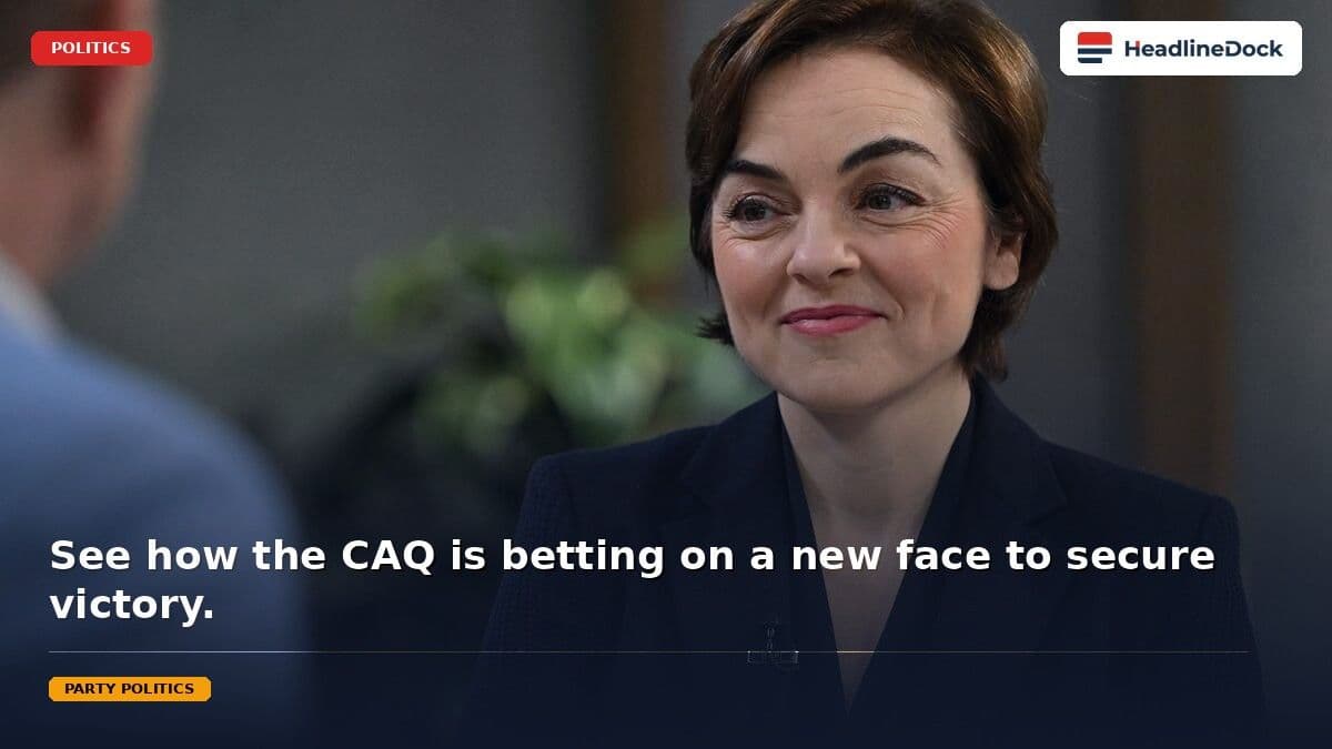 CAQ Rebrands as Équipe Christine Fréchette for Fall Election Push