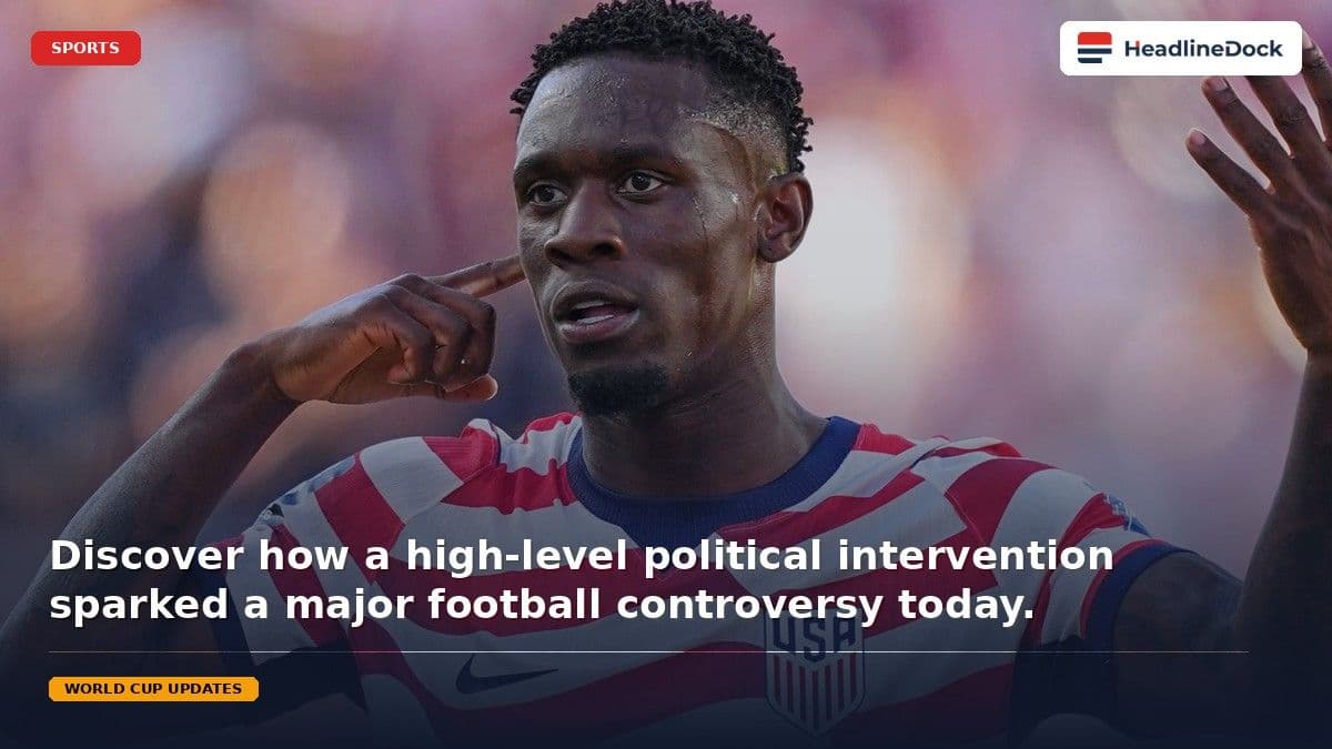 Controversy Erupts at 2026 World Cup Over Folarin Balogun Eligibility Dispute